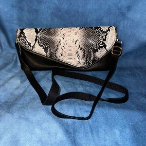 Snakeskin clutch/crossbody bag